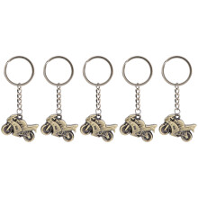 Men's Car Keychains Organizer, Sleek Design Key Ring with Smooth Edges Creative Motorcycle Sculpture, Anti-Rust Zinc Alloy Build for Longevity,