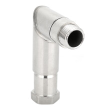 Raccord cannelé résistant à la corrosion, adaptateur à connexion rapide à 90 pour tuyau flexible, offrant une ductilité à haute température