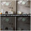 Raindrops Wall Clock Home Hanging Clock Silver 1 Set 3