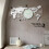 Raindrops Wall Clock Home Hanging Clock Silver 1 Set 4