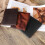 Full Grain Leather Passport Holder Bifold 2 pcs Dark Brown 3