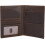 Full Grain Leather Passport Holder Bifold 2 pcs Dark Brown 5