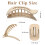 Επίπεδα κλιπ μαλλιών για γυναίκες, κλιπ Lay Flat Claw, κλιπ μαλλιών ματ στήριξης στο 3
