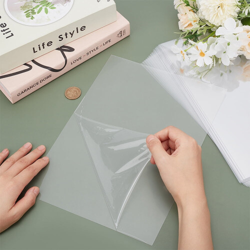 20pcs PET Plastic Sheets Rectangle Clear 297x210x0.25mm 2