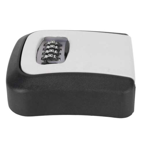 Outdoor Key Lock Box Resettable Code Waterproof Aluminum Alloy Sturdy Lock Safe High Security Cut Resistant Rustproof Easy Installation Large 1