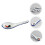 6Pcs Ceramic Spoon Set White Multi Function Scoop for Kitchen Soup Porridge and Dessert 3