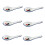 6Pcs Ceramic Spoon Set White Multi Function Scoop for Kitchen Soup Porridge and Dessert 4