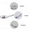 6Pcs Ceramic Spoon Set White Multi Function Scoop for Kitchen Soup Porridge and Dessert 5