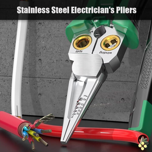 8 in 1 wire stripper with voltage tester, Electrical Wire Stripper Tool for Cutting Crimping Splitting 1