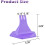 Gabarit de fermeture éclair pratique, violet gitan, fermeture éclair 2