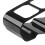 Supporto in plastica con 4 scomparti, nero, 7x18cm 8