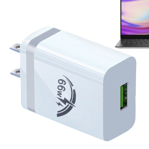 Φορτιστής USB 66W, Γρήγορος προσαρμογέας τοίχου με προστασία από υπερένταση, 2