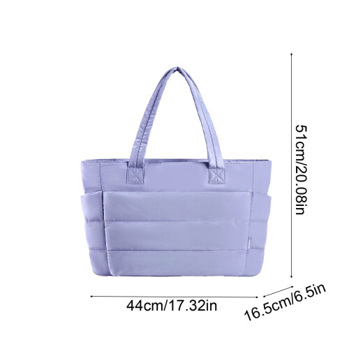 Bolsa tote feminina, leve e acolchoada, com compartimentos, ideal para viagens, trabalho e academia. 2