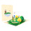 Κάρτες γενεθλίων3D Popup κάρτα γκολφ3D ευχετήρια κάρτα γενεθλίων γκολφ για επέτειο, 4