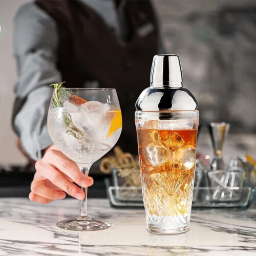 Cocktailshaker-Set aus Edelstahl, 420 ml 2