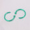 Titanium Nose Ring Stud Unisex C-Shaped 2Pcs 0.4In 7
