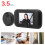 Home Security System Digital Door Peephole With LCD Display IR Night Vision Wide Angle Camera Battery Powered Automatic Storage Easy Installation 8