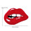Χαλί δαπέδου Red Lips για την ημέρα του Αγίου Βαλεντίνου - Αντιολισθητικό, εύκολο στο 4