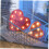 Χαριτωμένο Νυχτερινό Φωτάκι LED με Καρδιά Love Pink ABS1Set Ρομαντική Διακόσμηση Δωματίου 3