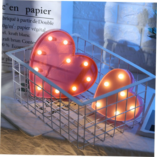 Χαριτωμένο Νυχτερινό Φωτάκι LED με Καρδιά Love Pink ABS1Set Ρομαντική Διακόσμηση Δωματίου 2