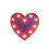 Χαριτωμένο Νυχτερινό Φωτάκι LED με Καρδιά Love Pink ABS1Set Ρομαντική Διακόσμηση Δωματίου 4