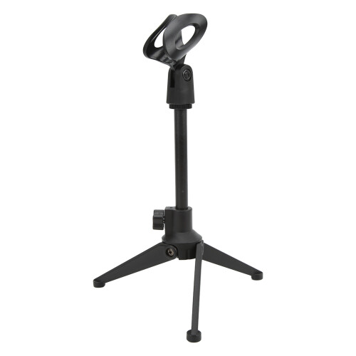 Precise Balance Foldable Mic Stand Adjustable Height Tripod With Universal Mic Holder For Desktop Application Stable Structure Heavy Duty Clutch 2