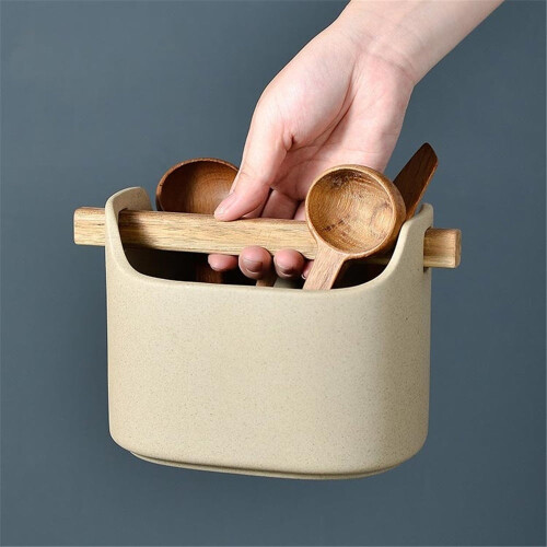Easy Kitchen Utensil Holder Ceramic Utensil Crock for Kitchen Counter Decor 2