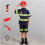 Set di 3 pezzi per feste a tema pompiere, completo da capo dei pompieri per bambini, accessori per giocattoli scolastici e per il campus. 2