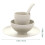 1Set Unbreakable Beige Bowl Cup Plate Kit Tableware 3
