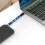 Καλώδιο USB C 5,9 ιντσών επίπεδο Ρυθμός δεδομένων 40G Γρήγορη φόρτιση 240W Μεταφορά 2