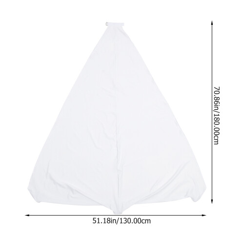 2St Witte Polyester Speaker Holder Cover Slijtvaste Podium Accessoire 2