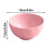 Ensemble de 5 bols en paille rose durable de 15 cm 3