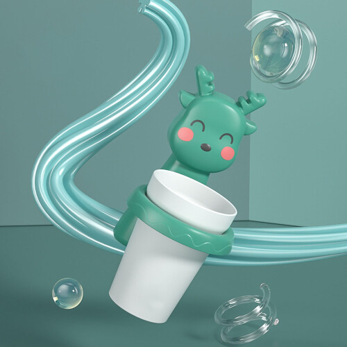 Non-Toxic Transparent Cup for Kids Bathroom, Eco-Friendly Cup with Versatile Functionality and Automatic Toothpaste Squeezer, Wall-Mounted Bathroom