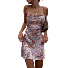 Summer Dress For Women Lightweight Fabric Sundresses V Neck Pleated Dress with Pockets Tank Dress Boho Inspired Designs Beach Cover Up, Loose Fit