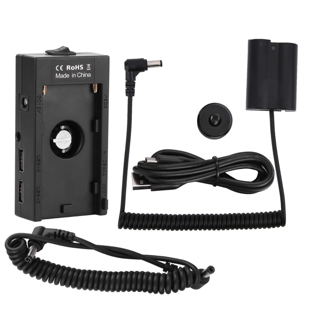 Dummy Battery For Professional Camera Setups, Fully Decoded With Tangle Free Spring Coiled Cable For Enhanced Mobility, Enables Uninterrupted Power 9557311650819