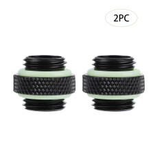 Silicone Gasket Enhanced Water Cooling Fitting, G1/4Male to Male Extender Connector for PC Water Cooling System, Quality Copper Body with Non-Slip
