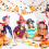 Halloween-Pompons, Filzkugeln, 4er-Pack, 8 Meter 4