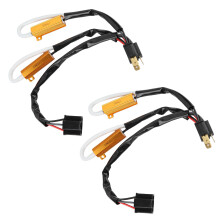 Relaisadapter voor H4 9003HB2LED-koplampen, plug-and-play LED-decoderkit met anti-flikkerfunctie, waarschuwingsonderdrukker voor upgrade van