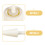 4Sets Eiswellen Roller Eishörnchen Form ABS Weiß Für Zuhause 7