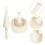 4Sets Eiswellen Roller Eishörnchen Form ABS Weiß Für Zuhause 9