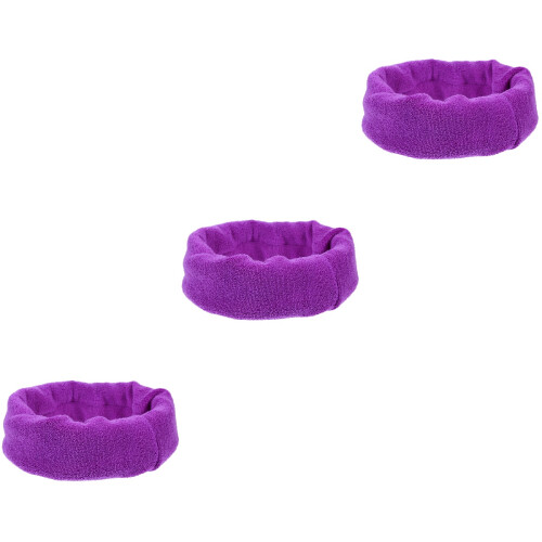 3Pièces Cache-Oreilles Multifonction Violet Doux Résistant 2