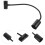 4Pcs LED Track Lighting Heads Black Adjustable Ceiling Spotlights 9