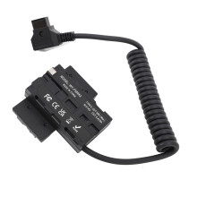D Tap vers NP F550 Adaptateur d'alimentation batterie factice, sortie triple, 127g