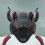 (Black) Motorcycle Helmet Devil Horns - 2PCS Detachable Decor 4