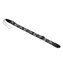 Fascia per chitarra con design scheletrico regolabile, larga 2 pollici, per elettrica, basso, acustica