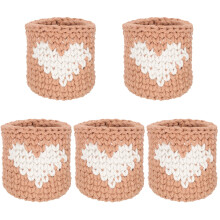 5St Praktische Lichtbruine Cup Sleeves Voor En Thuisgebruik