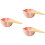 3Pcs Pink Ceramic Small Bowls Handled Kitchen Salad Dessert Containers 9