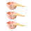 3Pcs Pink Ceramic Small Bowls Handled Kitchen Salad Dessert Containers 11
