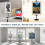 Adjustable Tabletop Picture Frame Stand, Up to 29", Black Easel for Display – Compatible with Standard Frames 6