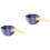 2Pcs Purple Ceramic Candy Bowls Kitchen Salad Fruit Dessert Bowls 3
